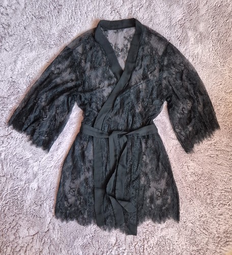 Spitzen kimono schwarz - spitzen-kimono,
